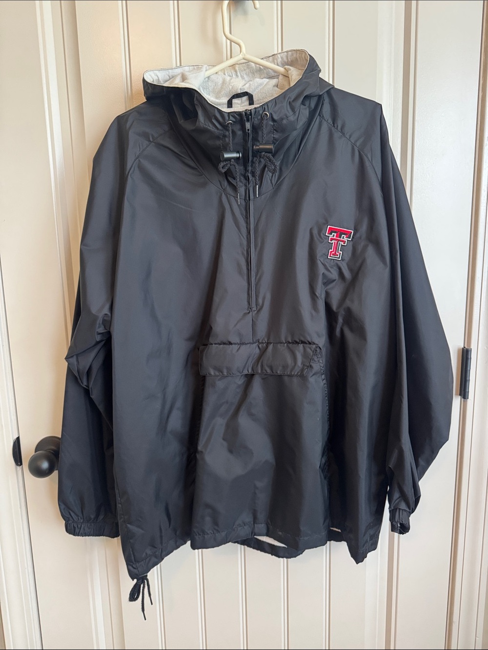 Texas Tech Black Windbreaker Pullover